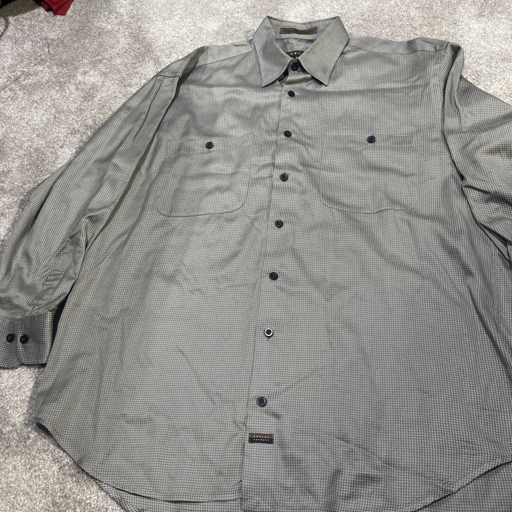 ROBERT TALBOTT  Herringbone Long Sleeve  Large L
